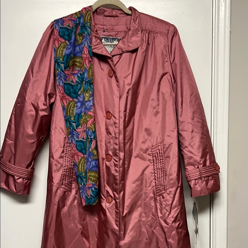 NWT: Chianti by Fleet Street - Vintage Pink Petite Trench Coat